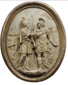 Minerva consigliera dell'eroe (bassorilievo, serie) di Collino, Ignazio (attribuito) (seconda metà XVIII)