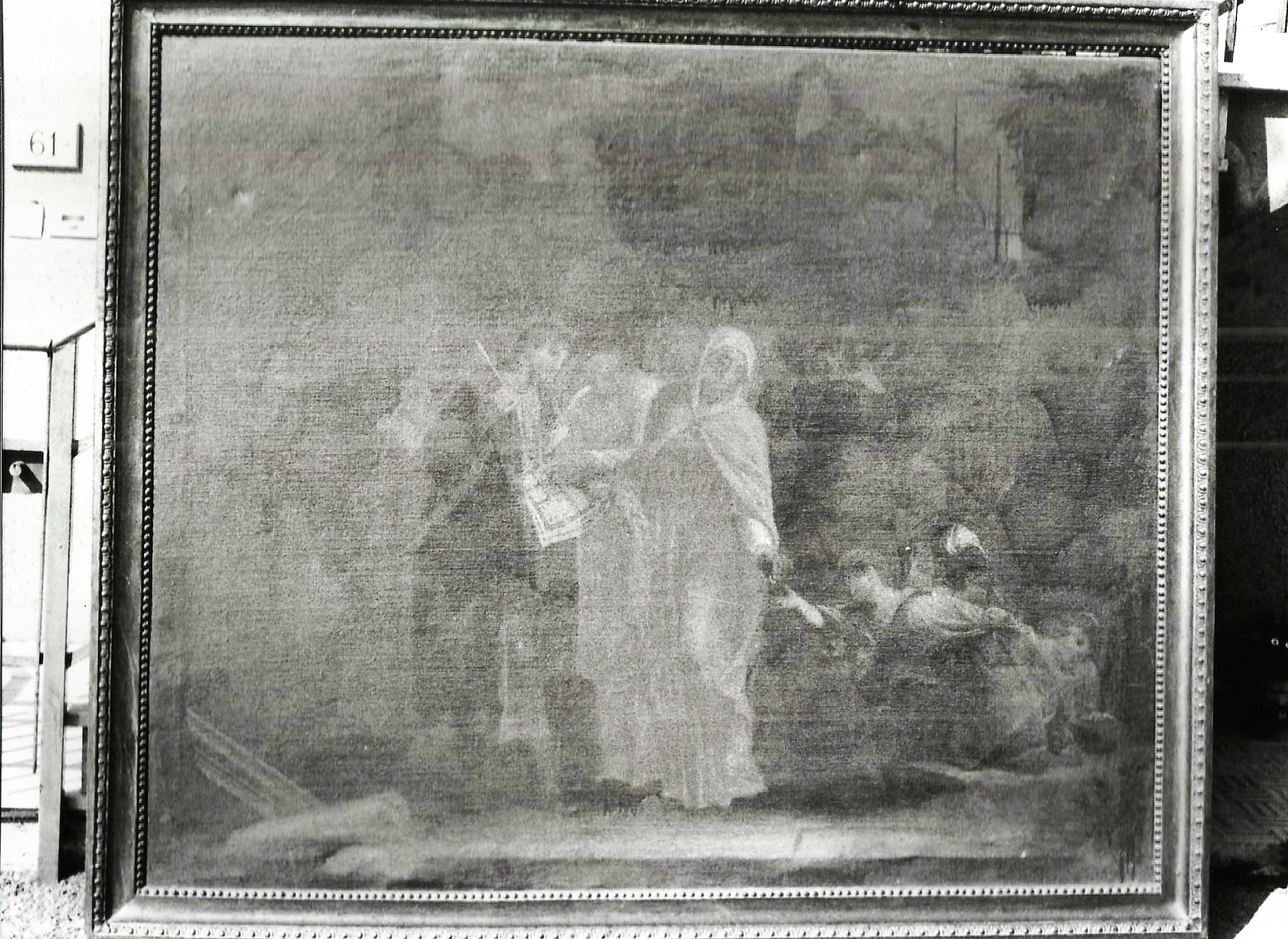 Patrocinio alla costruzione di un edificio (dipinto, opera isolata) di Tempesti Giovanni Battista (attribuito) (fine XVIII)