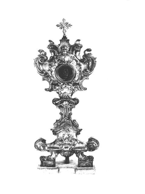 reliquiario - a ostensorio - bottega napoletana (primo quarto sec. XVIII)