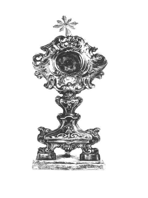 reliquiario - a ostensorio - bottega napoletana (terzo quarto sec. XVIII)