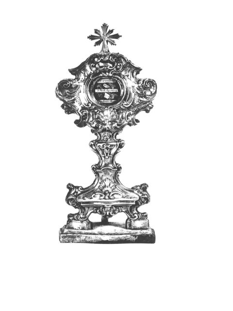 reliquiario - a ostensorio - bottega napoletana (terzo quarto sec. XVIII)