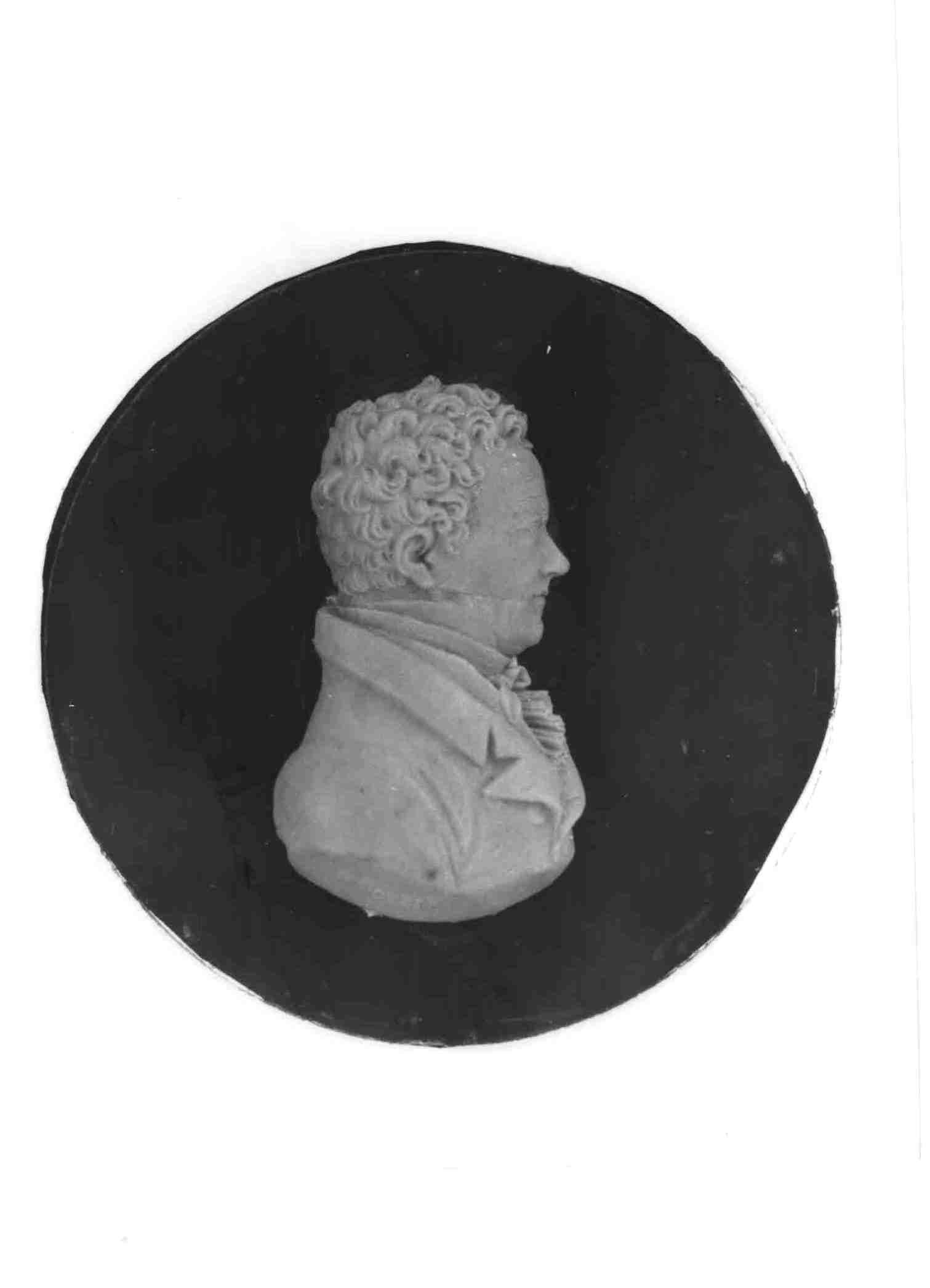 ritratto di Filippo Michelacci (rilievo) di Pozzi Francesco (XIX)