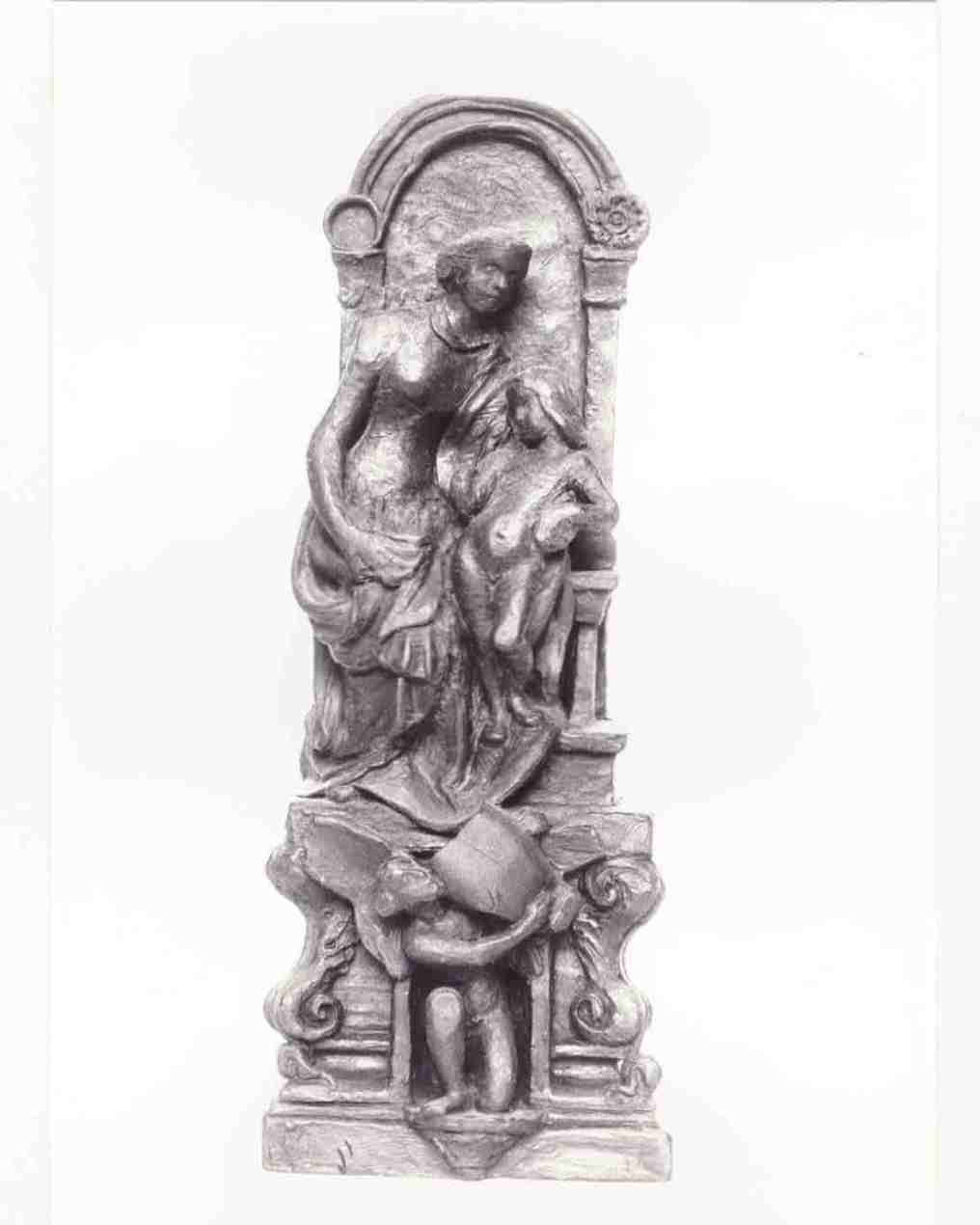 figura allegorica femminile (scultura miniaturistica) - bottega toscana (XIX)