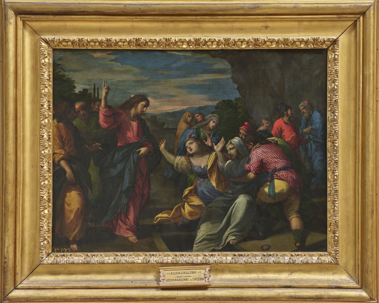 Resurrezione di Lazzaro (dipinto) di Scarsella Ippolito detto Scarsellino (attribuito) - ambito ferrarese (seconda metà XVI)
