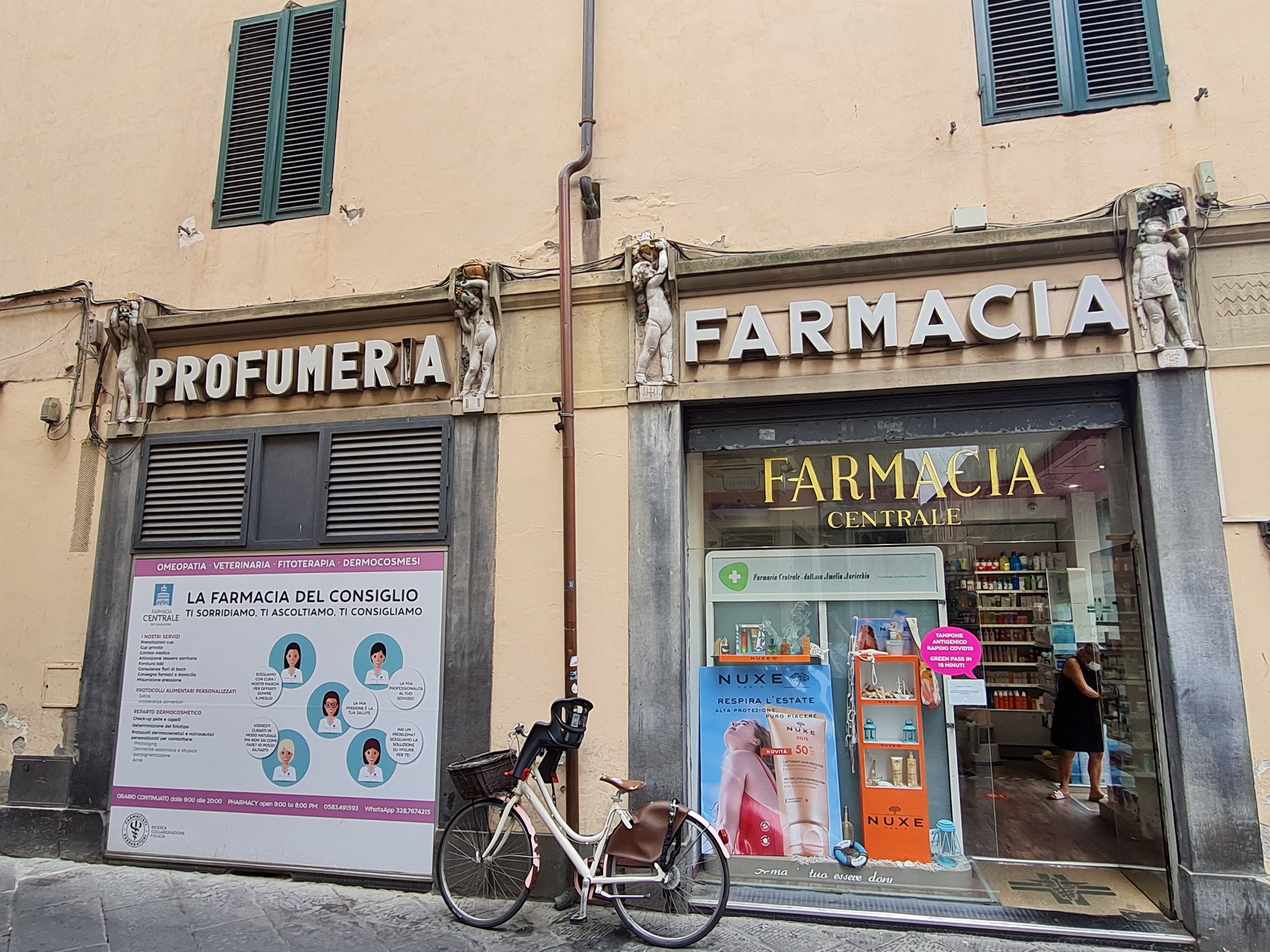 farmacia, privata, Farmacia Centrale Altieri, Bar Pasticceria Casali (denominazione originaria storica) (anni dieci XX)