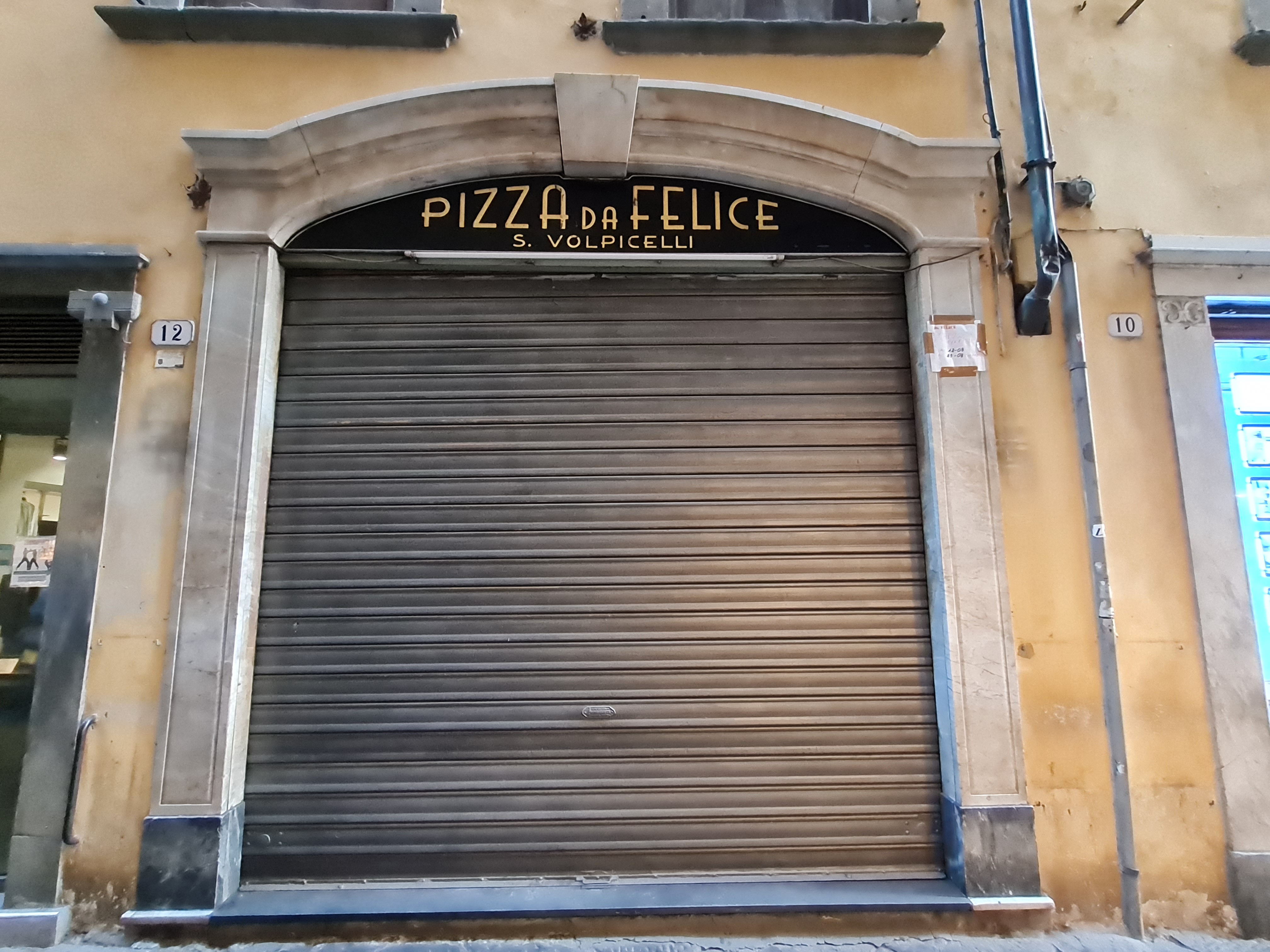 pizzeria, Pizzeria Da Felice di Grazzini Marisa (anni dieci XX)