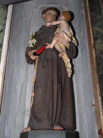 Sant'Antonio da Padova (statua, opera isolata) - ambito bergamasco (Sec. XIX)