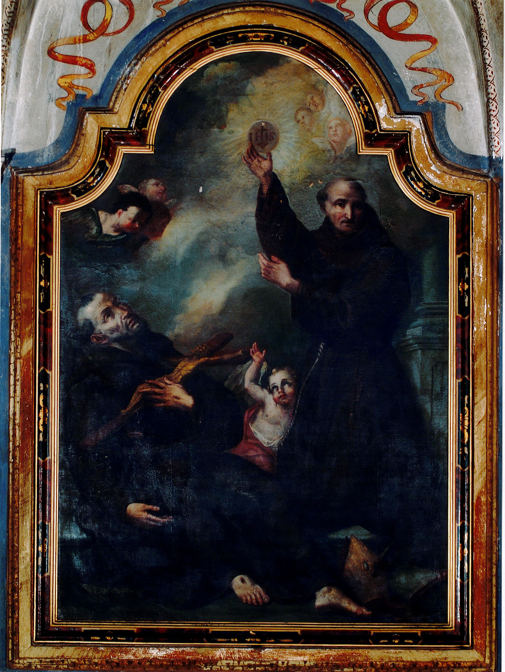 San Francesco d'Assisi e San Bernardino da Siena (dipinto, opera isolata) - ambito bergamasco (seconda metà Sec. XVIII)