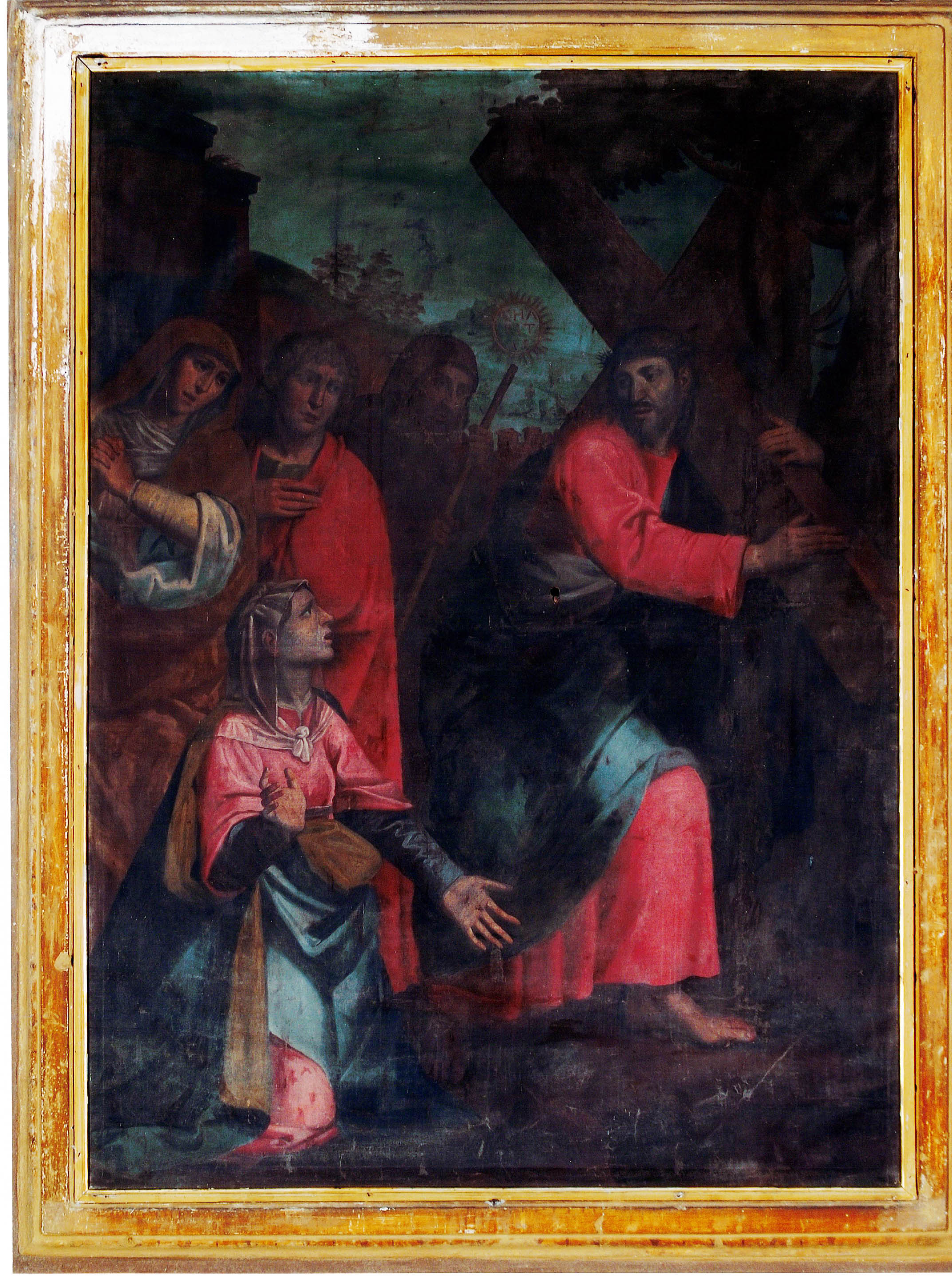 Salita al Calvario (dipinto) di Salmeggia Enea detto Talpino (attribuito) (inizio Sec. XVII)