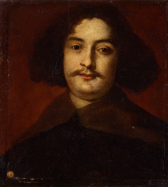 Ritratto d'uomo con baffi (dipinto, opera isolata) - ambito olandese (metà XVII)