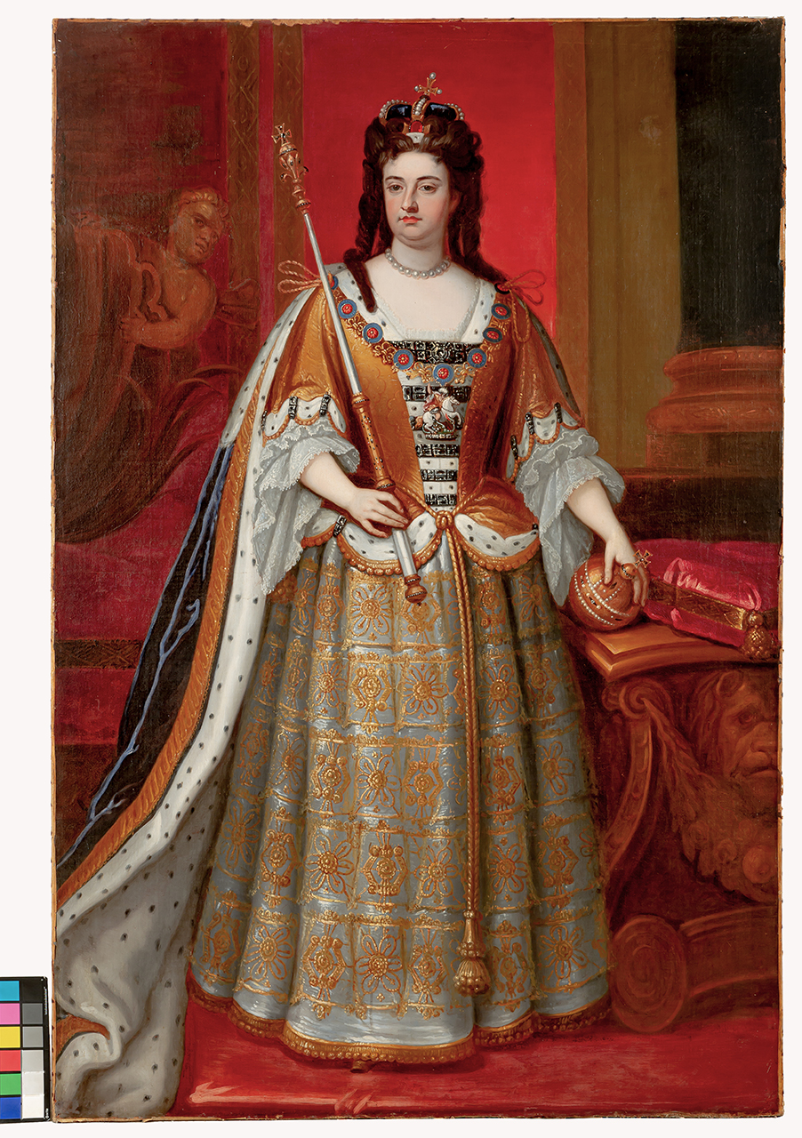 Ritratto di Anna Stuart, regina di Gran Bretagna e Irlanda (dipinto, opera isolata) di Closterman, John (scuola) (primo quarto XVIII)