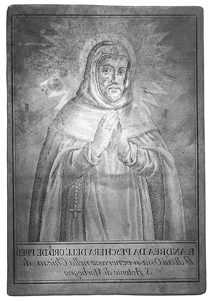 beato Andrea Grego da Peschiera (matrice) - ambito fiorentino (sec. XIX)