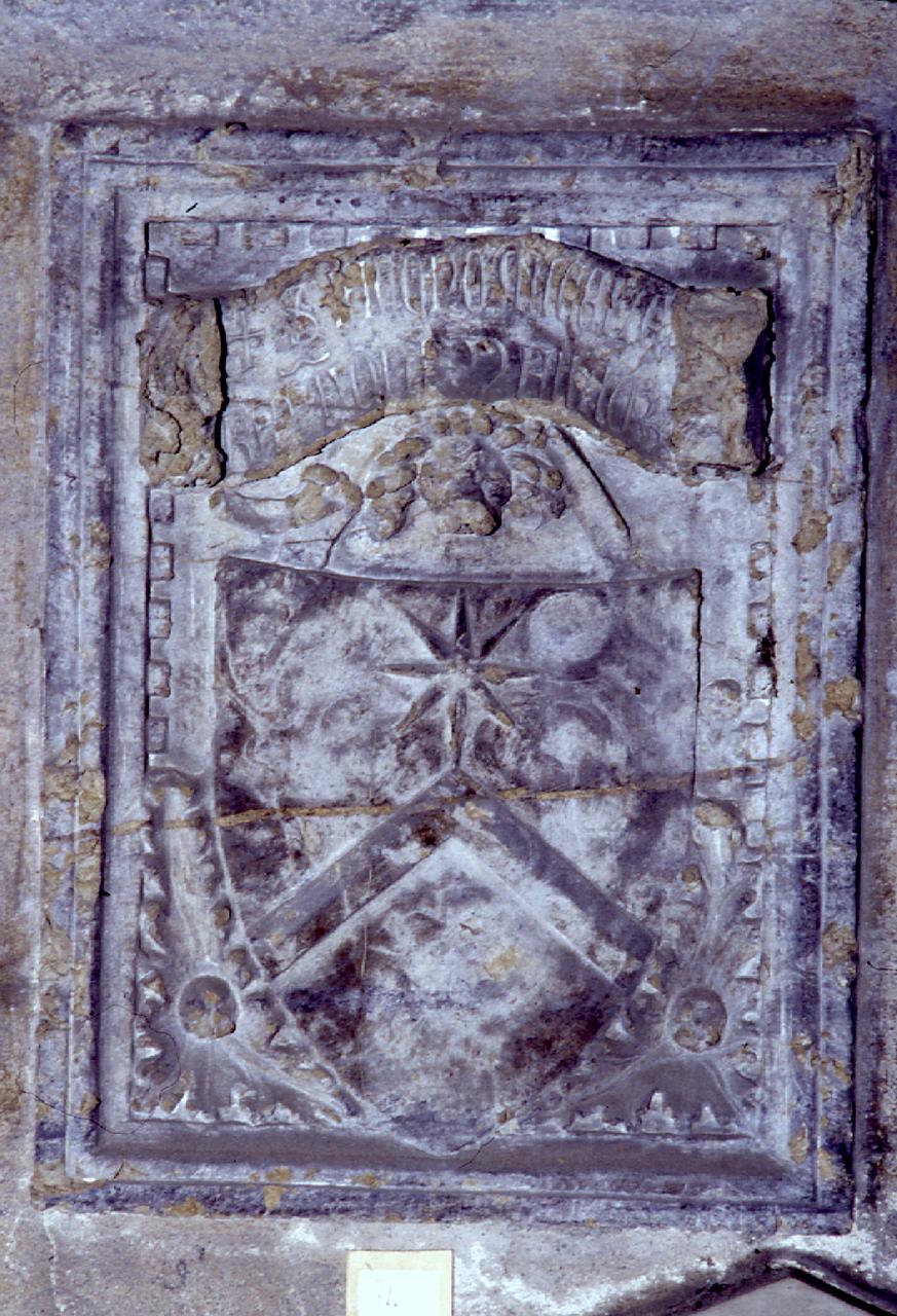 stemma gentilizio della famiglia Bartoli (lapide tombale) - produzione toscana (sec. XIV)