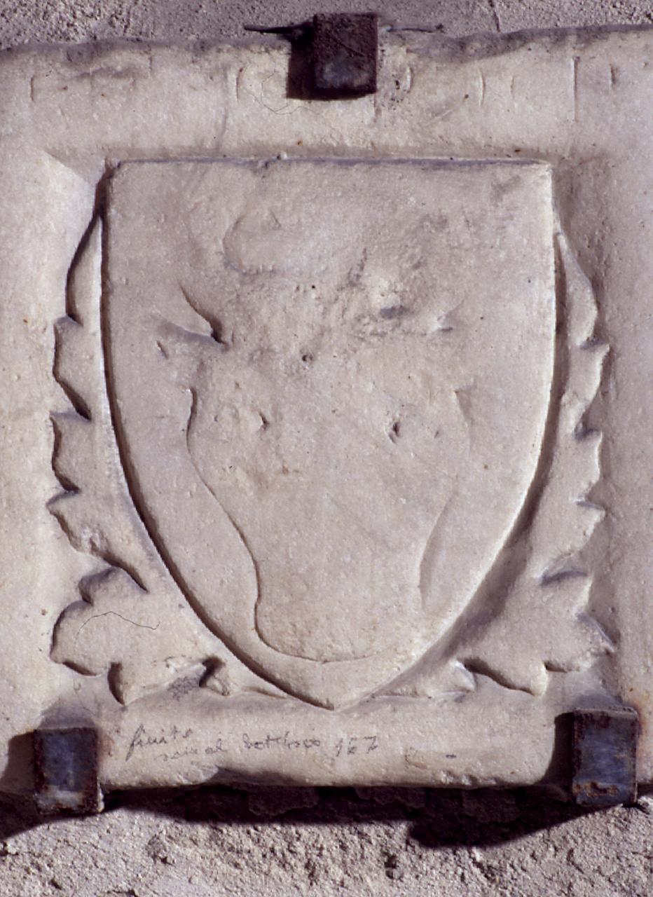 stemma gentilizio (lapide tombale) - produzione fiorentina (seconda metà sec. XIV)