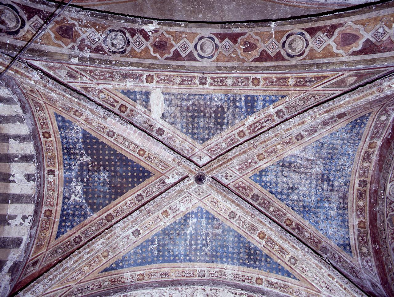motivi decorativi geometrici (dipinto, serie) - ambito fiorentino (sec. XIV)
