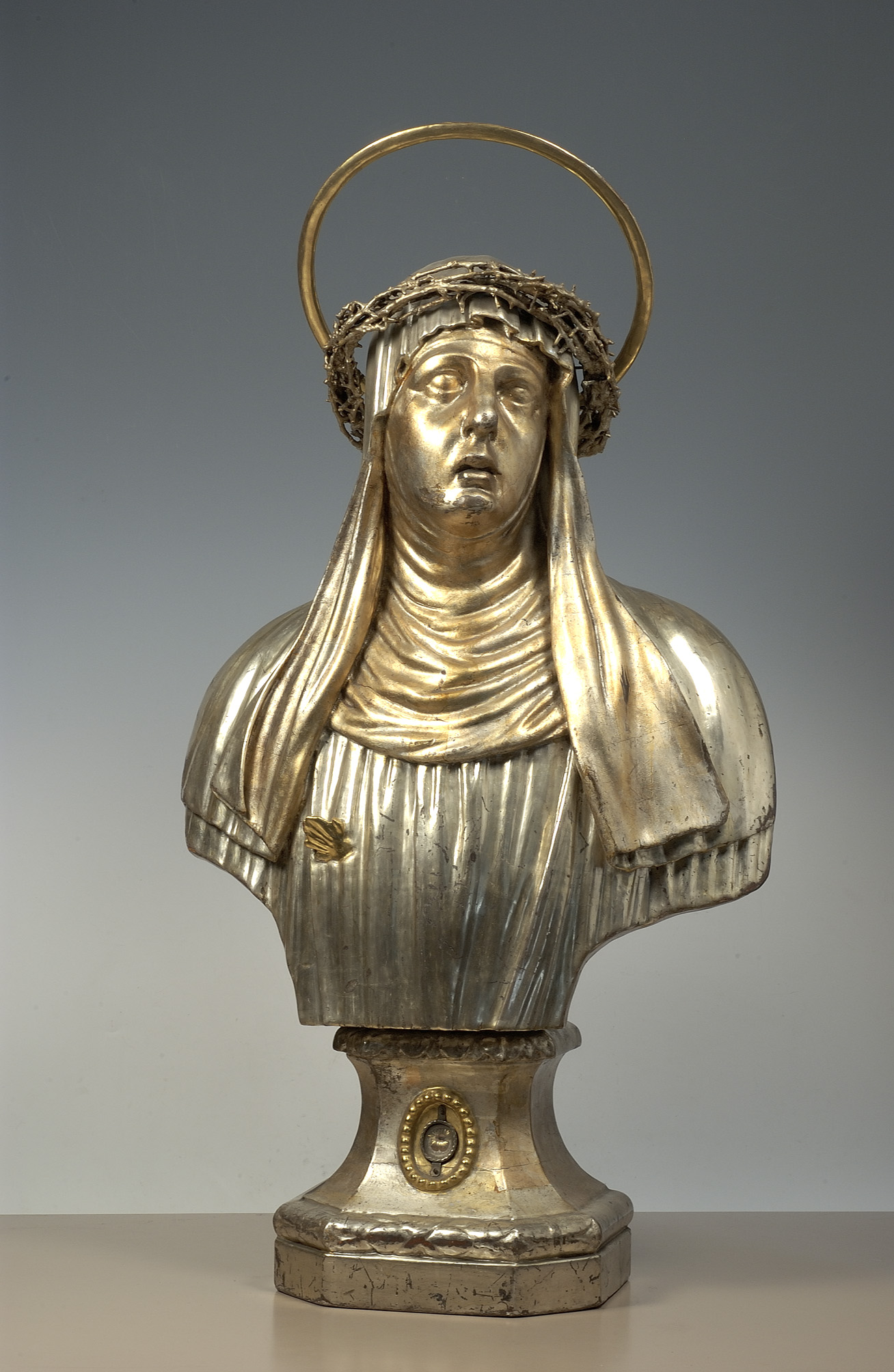 Santa Caterina da Siena (reliquiario - a busto) - bottega fiorentina (prima metà sec. XIX)