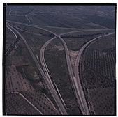 Cerignola - foto aerea svincolo autostrada per Napoli (diapositiva) di Ramosini, Vitaliano, Stagnani, Vittorio (XX)