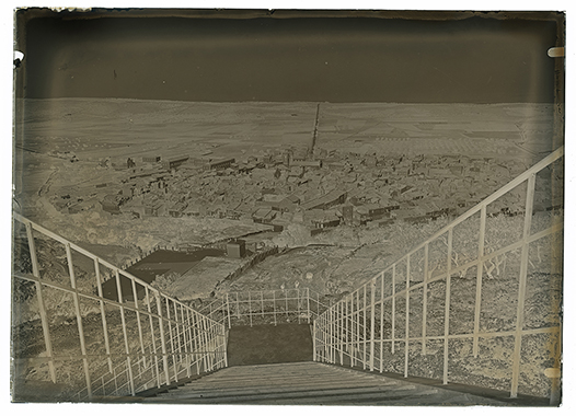 San Giovanni Rotondo (FG) - Panorama del serbatoio visto dall'edificio di presa (negativo) di Anonimo (XX)