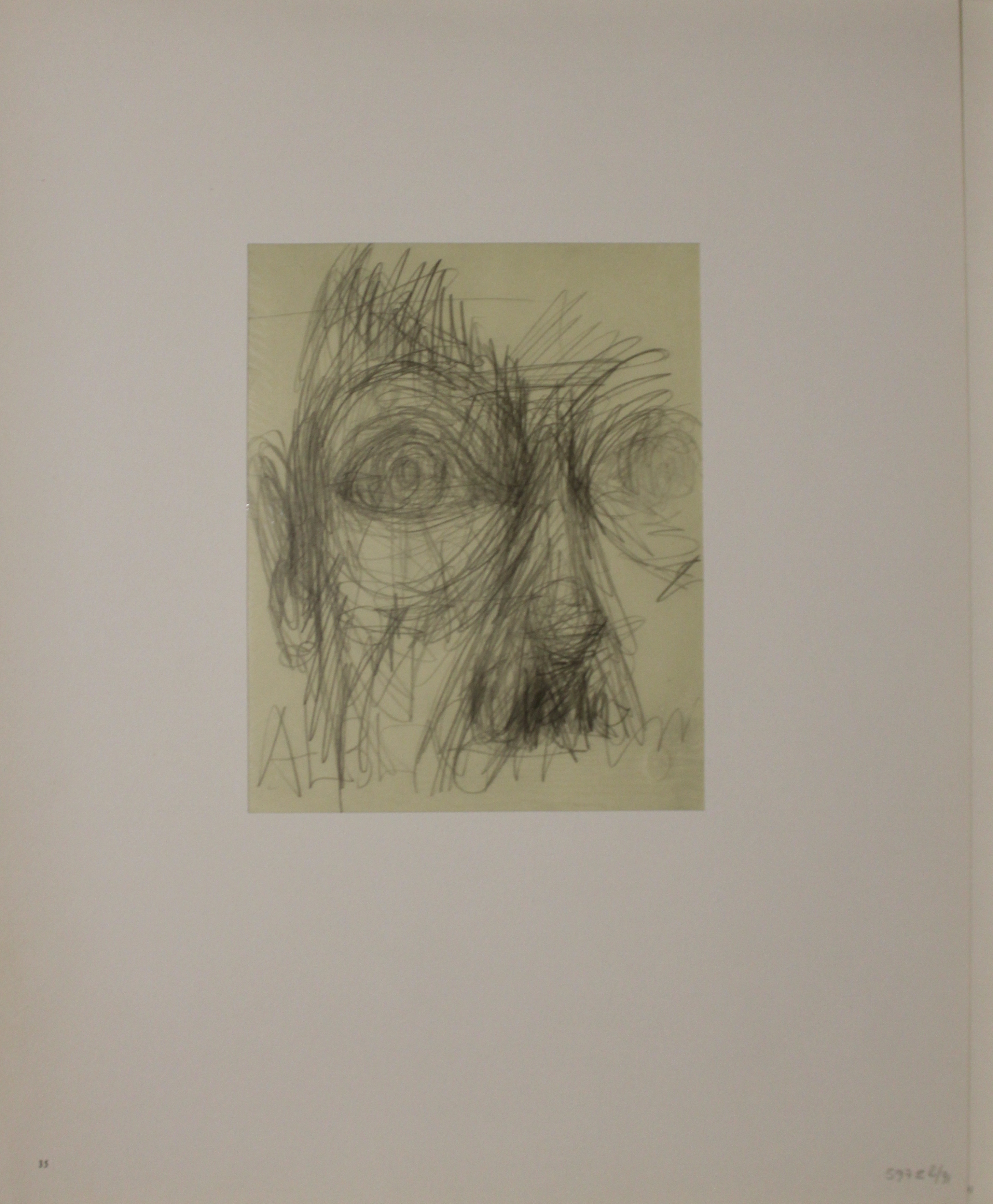 Testa, ritratto maschile (stampa, elemento d'insieme) di Giacometti Alberto (XX)