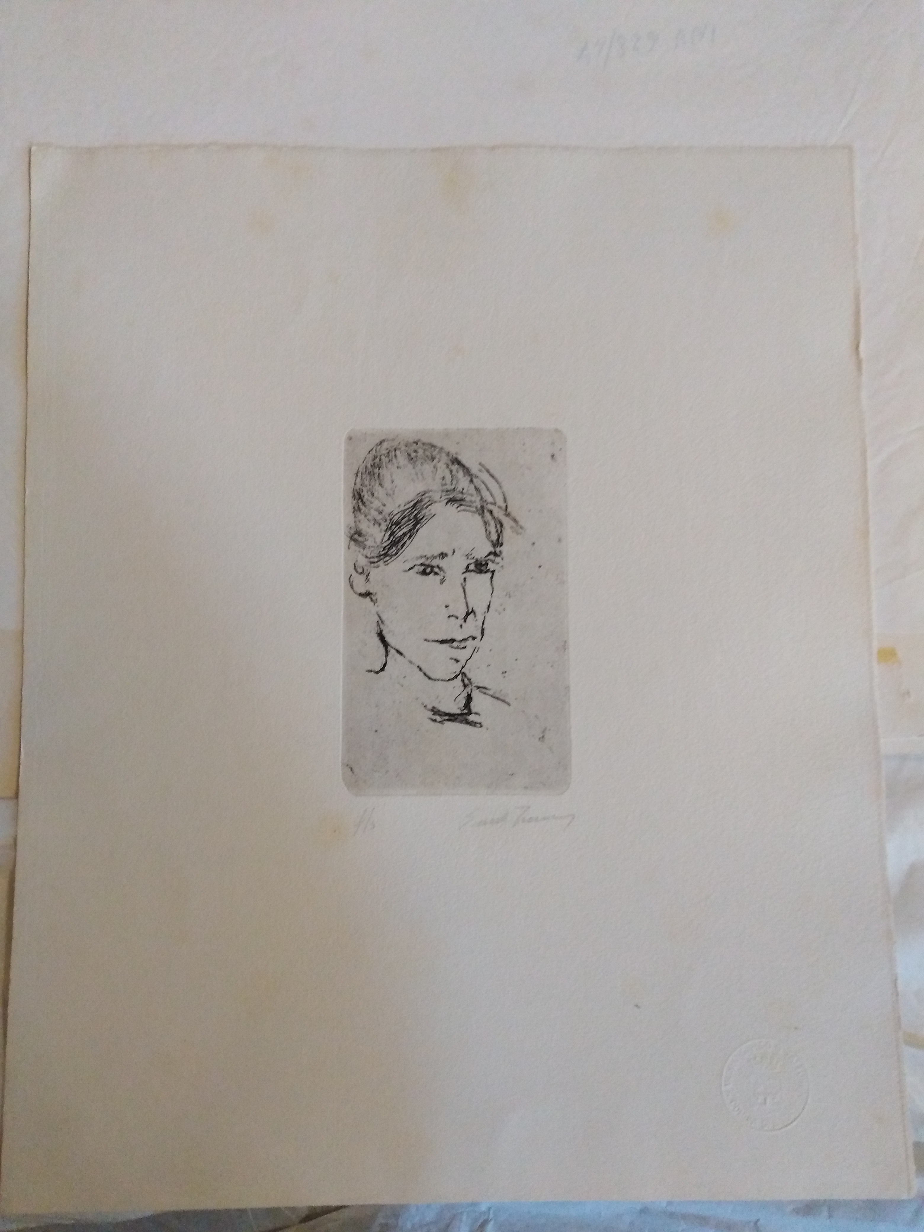 ritratto di donna (stampa) di Treccani Ernesto (XX)