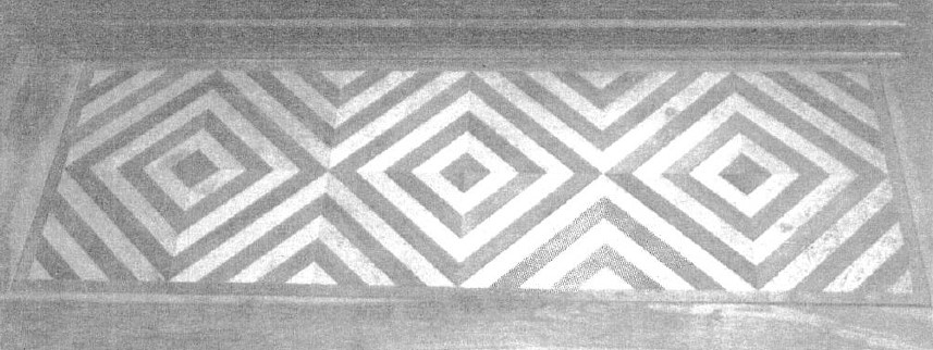 Motivi decorativi geometrici (pedana d'altare, opera isolata) - ambito lombardo (XIX)