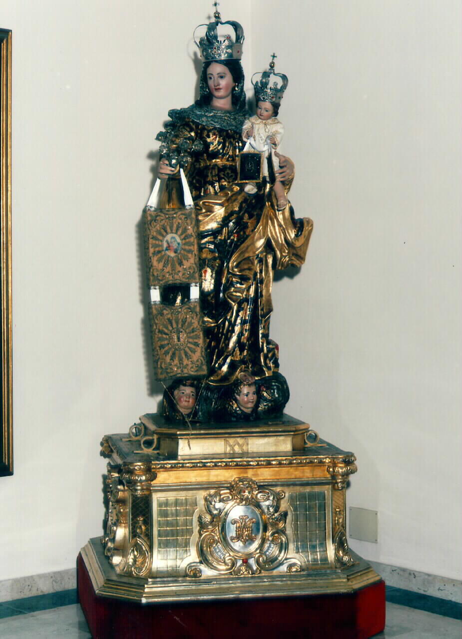 Madonna del Carmelo (statua processionale) - ambito siciliano (Prima metà sec. XVIII)