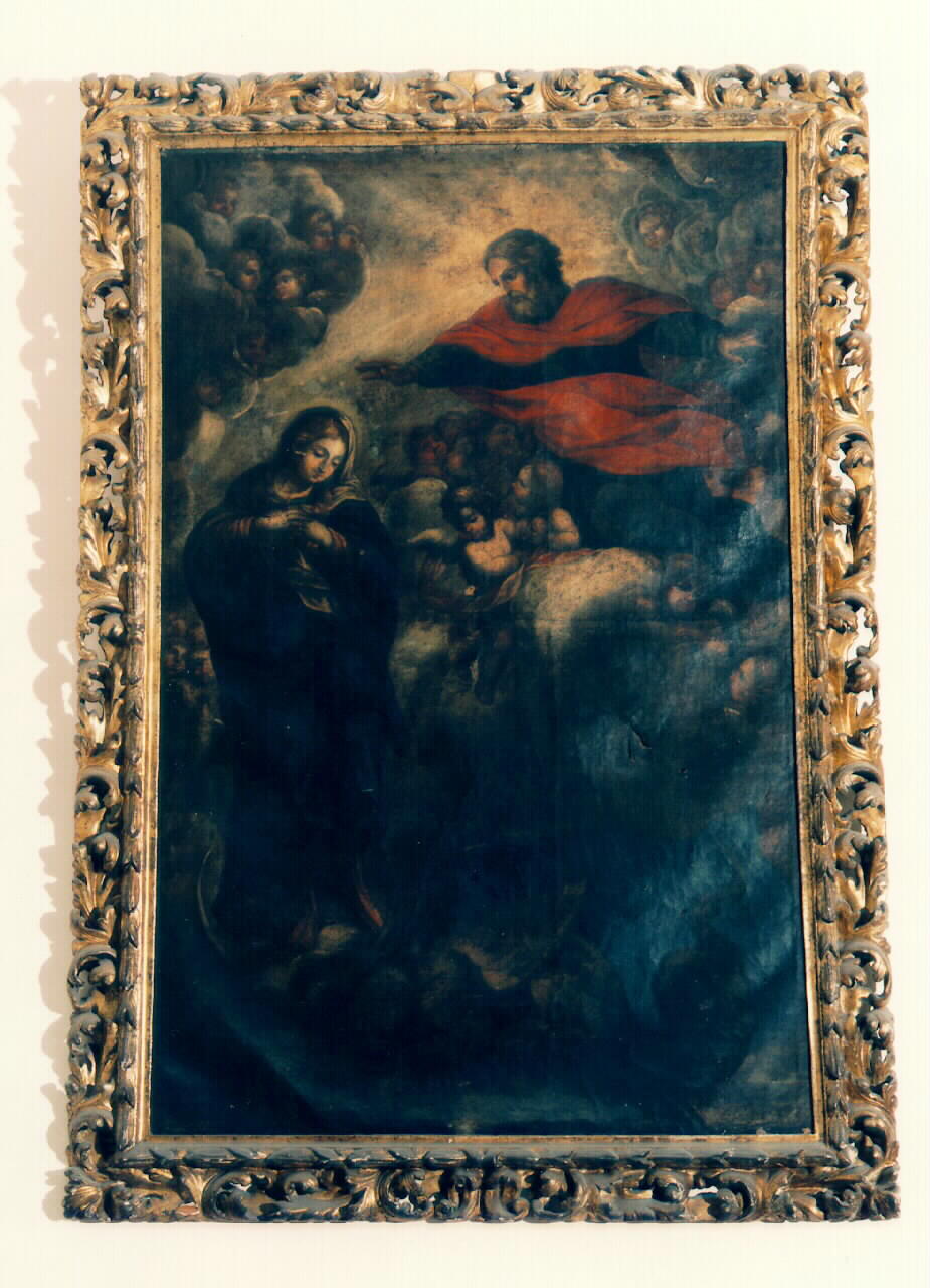 Madonna Immacolata e Dio Padre (dipinto) - ambito siciliano (Seconda metà sec. XVII)