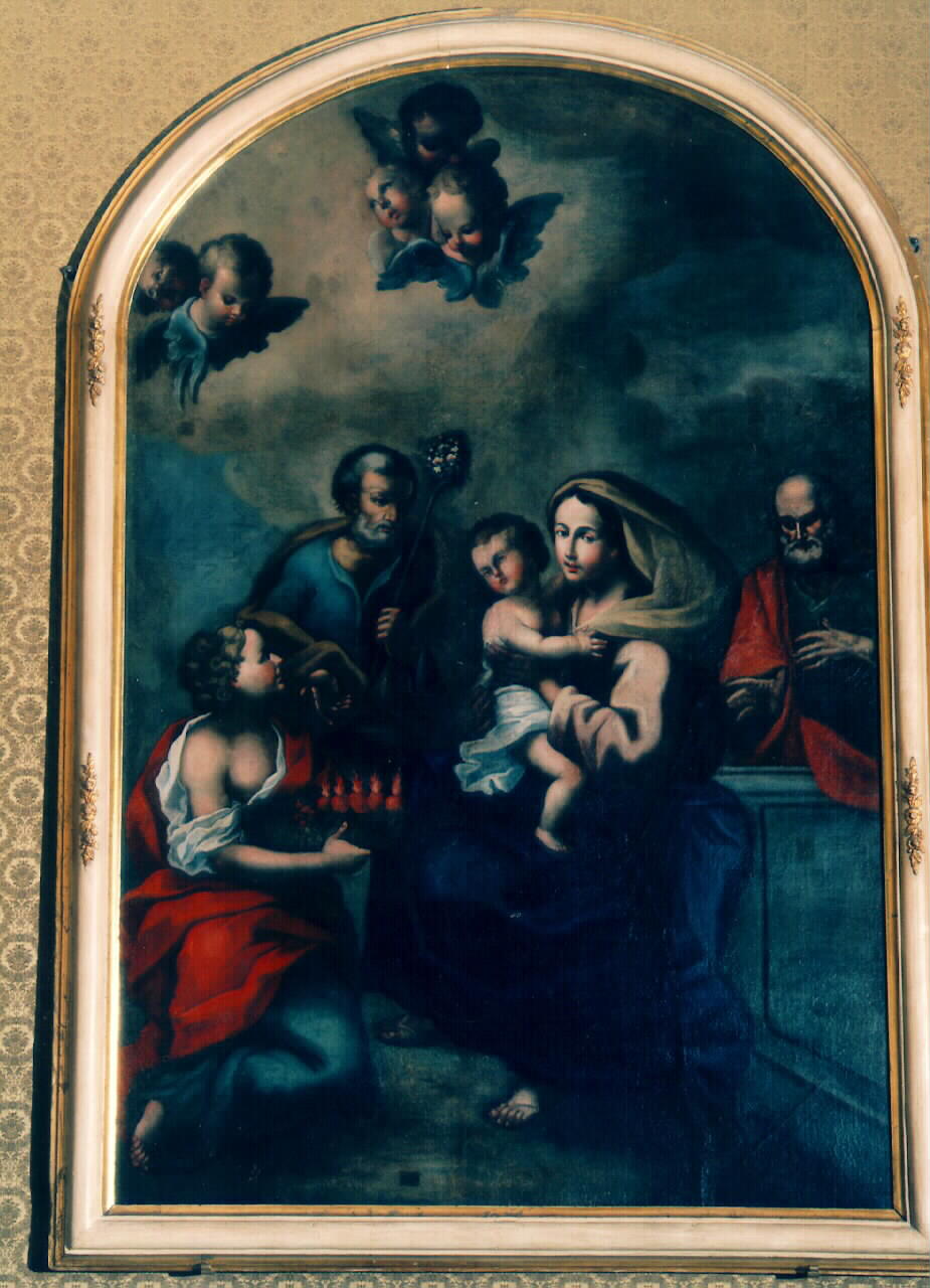 sacra famiglia (dipinto) - ambito siciliano (Prima metà sec. XIX)