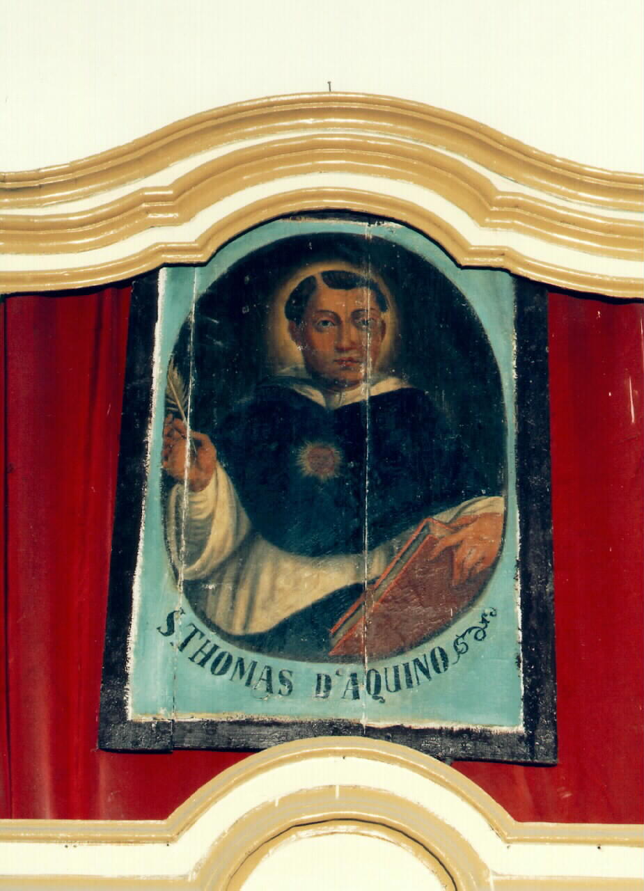 ritratto di San Tommaso d'Aquino (dipinto) - ambito siciliano (Prima metà sec. XIX)