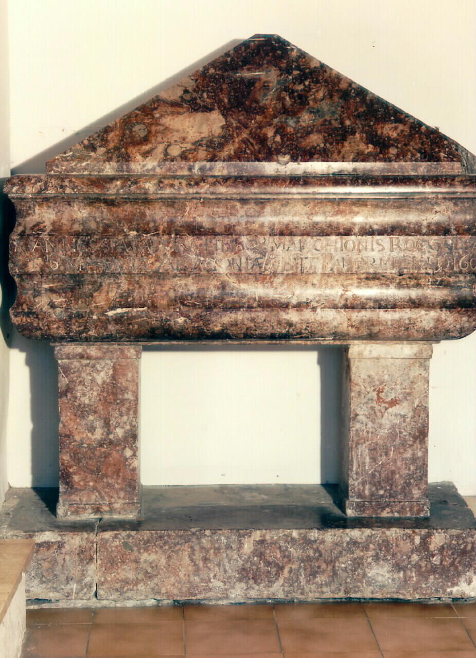 monumento sepolcrale - ambito siciliano (sec. XVII)