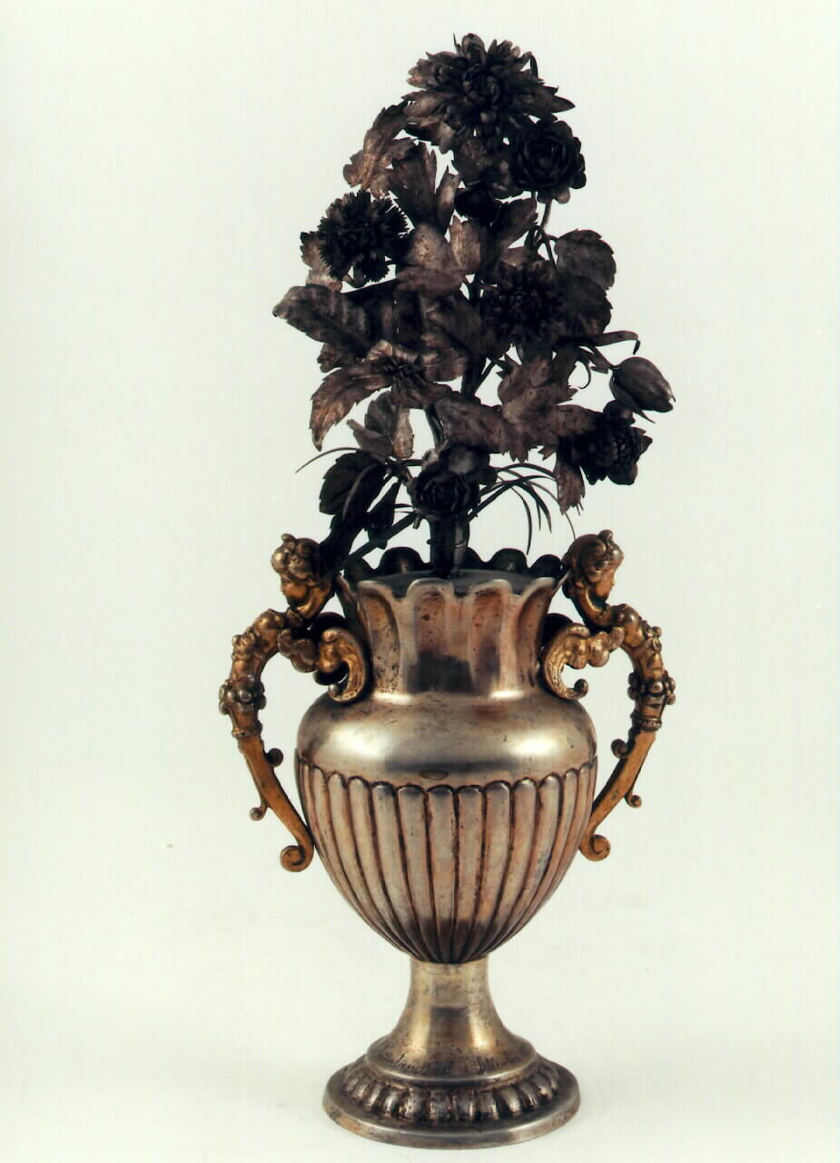 vaso portapalma, serie - bottega siciliana (sec. XX)