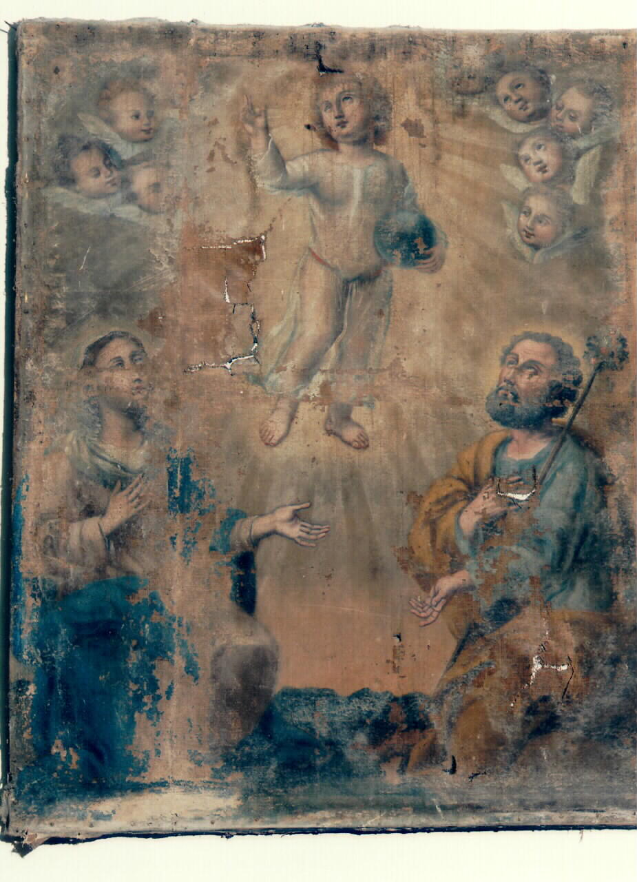 gloria di Gesu' Bambino (dipinto) - ambito siciliano (Prima metà sec. XIX)