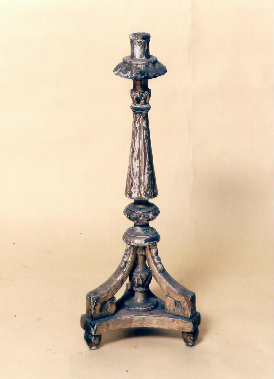 candelabro d'altare, serie - produzione siciliana (Metà sec. XIX)