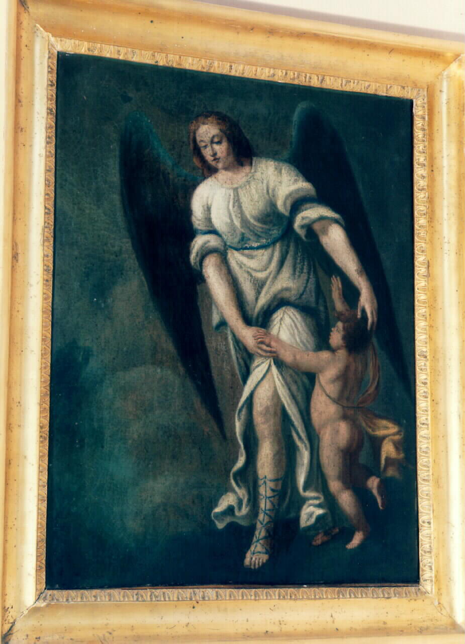 angelo custode (dipinto) - ambito siciliano (Seconda metà sec. XVIII)