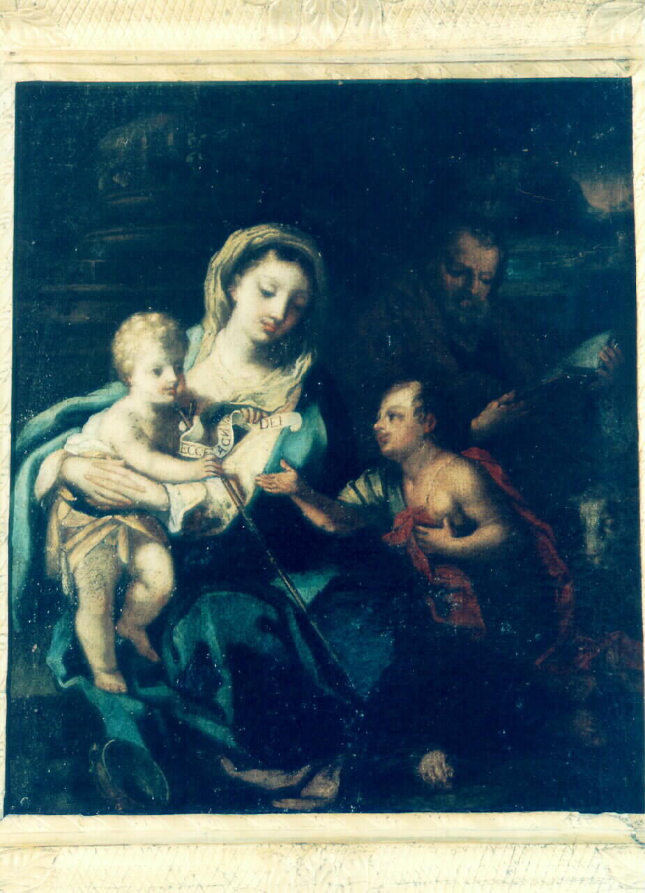 sacra famiglia con San Giovannino (dipinto) - ambito siciliano (Prima metà sec. XVIII)