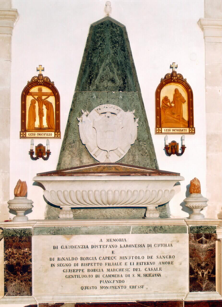 monumento commemorativo - ambito siciliano (sec. XIX)