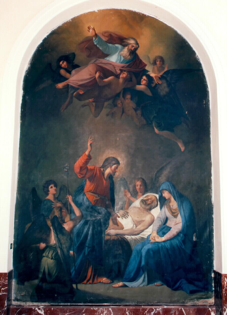 morte di San Giuseppe (dipinto) - ambito siciliano (Seconda metà sec. XIX)