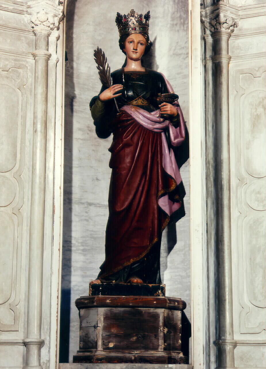 Santa Lucia (statua) - ambito siciliano (fine sec. XIX)