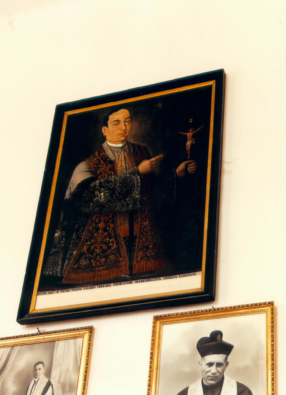 ritratto di Pietro Traina (dipinto) - ambito siciliano (primo quarto sec. XX)