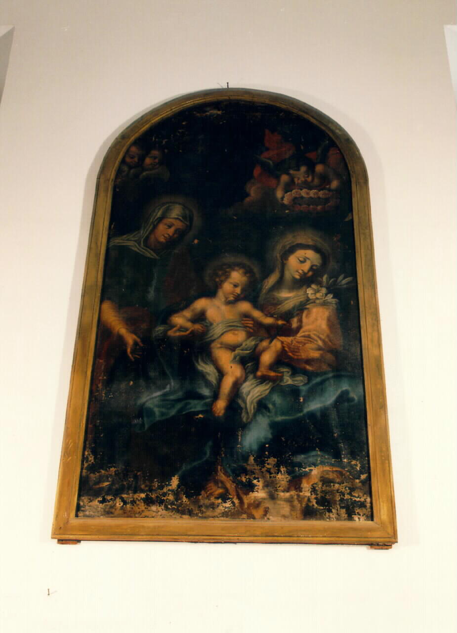 Madonna con Bambino e Sant'Anna (dipinto) - ambito siciliano (sec. XVIII)