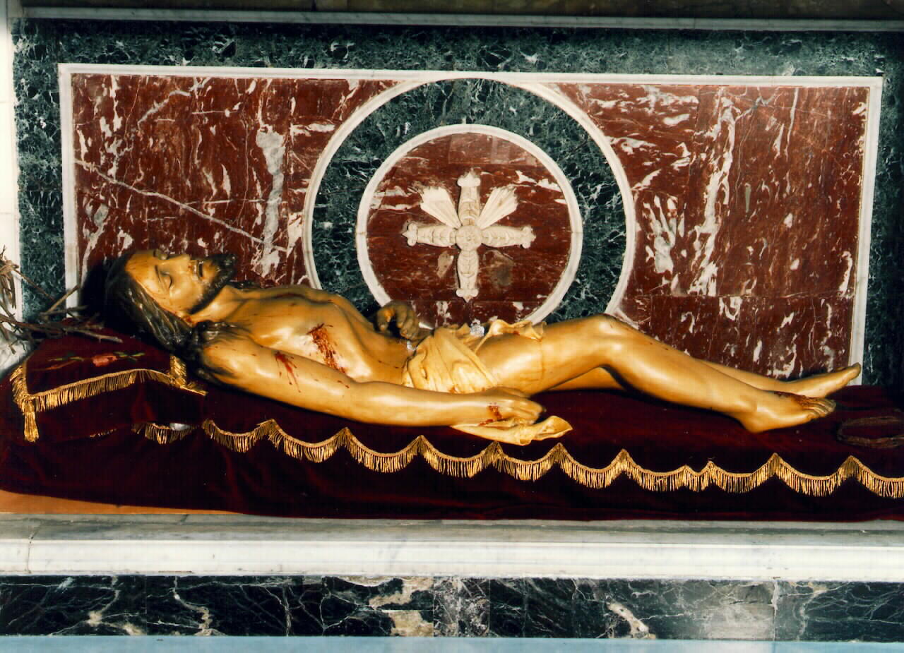 Cristo morto (statua) - ambito siciliano (Seconda metà sec. XIX)