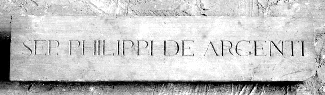 lapide tombale, frammento - produzione fiorentina (secc. XVIII/ XIX)
