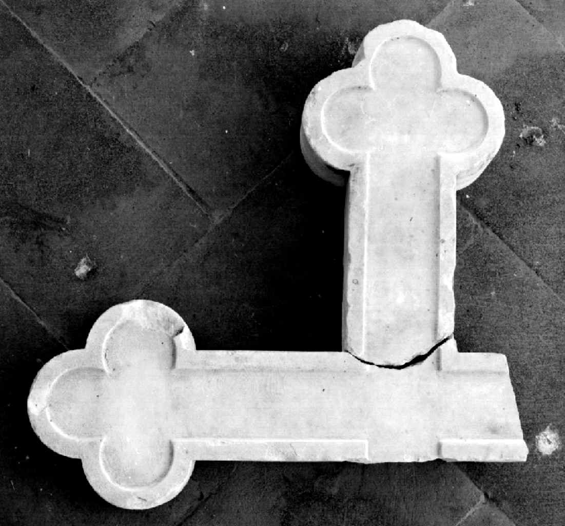 croce, frammento - produzione fiorentina (sec. XIX)