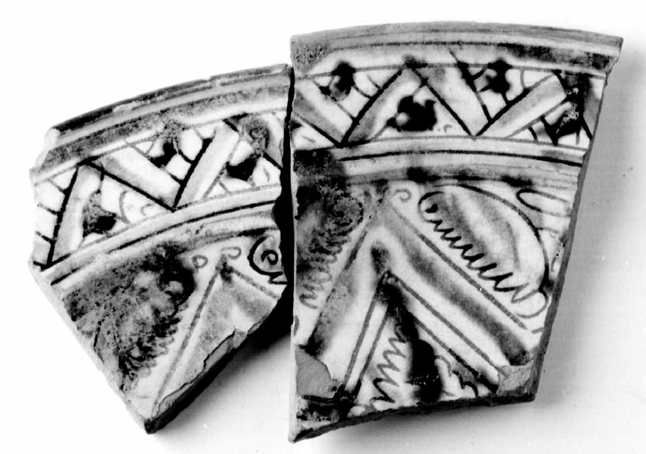 piatto, frammento - manifattura Italia centrale (sec. XVI)