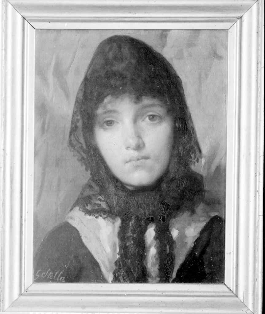 ritratto di donna (dipinto) di Stella Guglielmo (sec. XIX)
