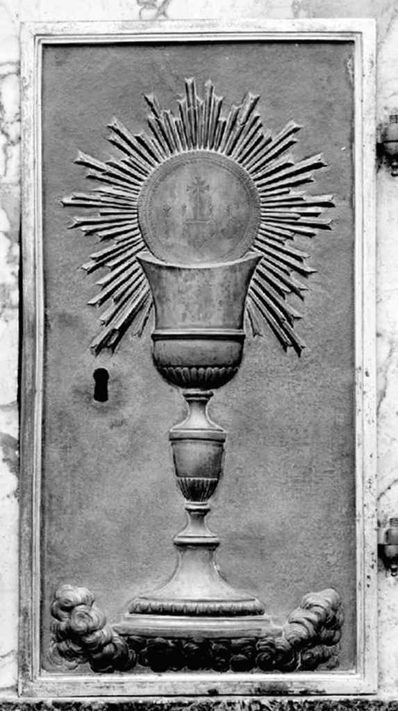 calice eucaristico (sportello di tabernacolo) - ambito fiorentino (prima metà sec. XVII)