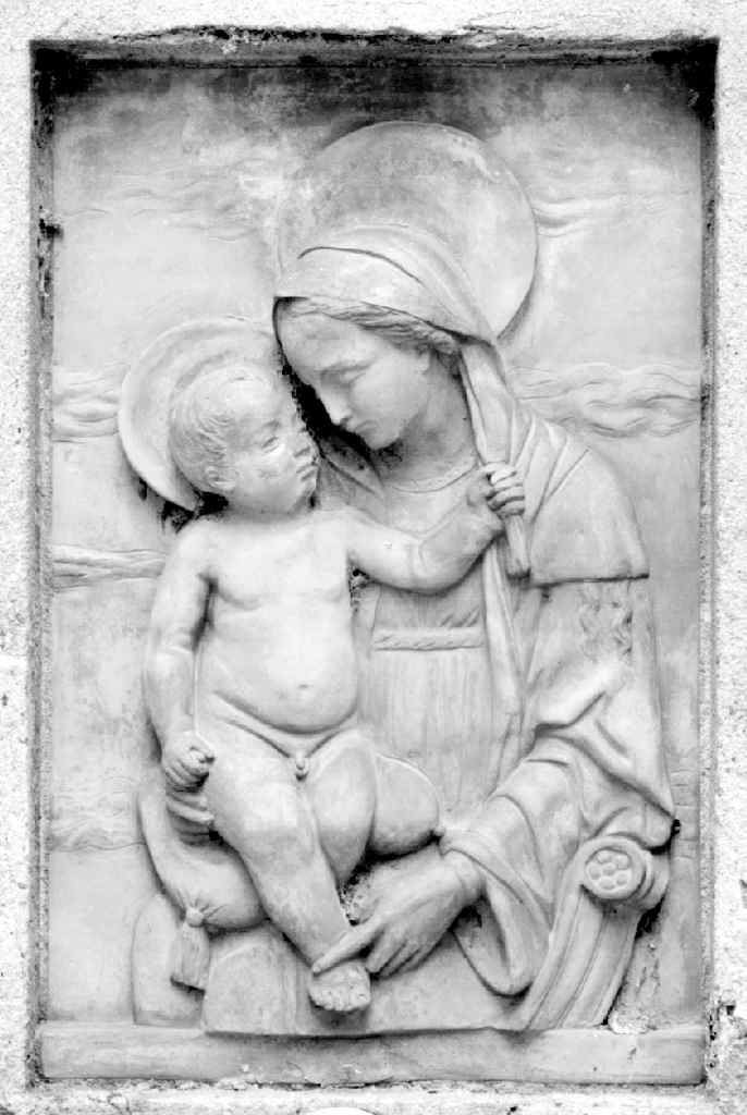 Madonna con Bambino (rilievo) - produzione fiorentina (sec. XIX)