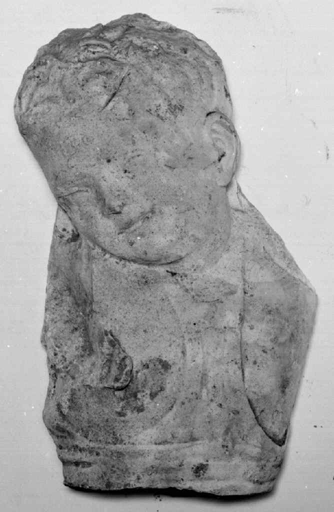 busto di bambino (rilievo, frammento) - ambito fiorentino (secc. XIX/ XX)