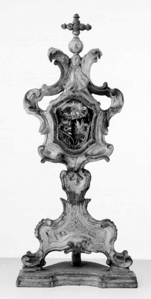 reliquiario - a ostensorio - bottega fiorentina (sec. XVIII)