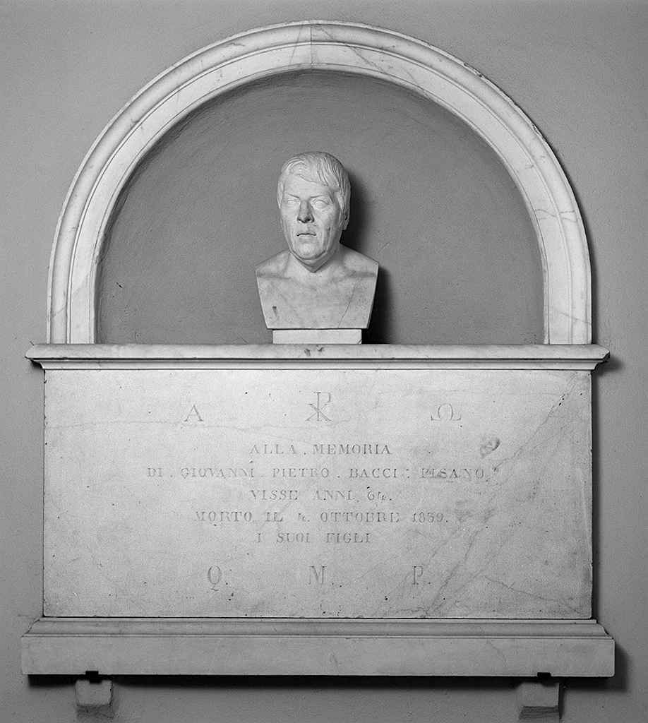 busto ritratto di Giovanni Pietro Bacci (monumento funebre) - ambito fiorentino (sec. XIX)